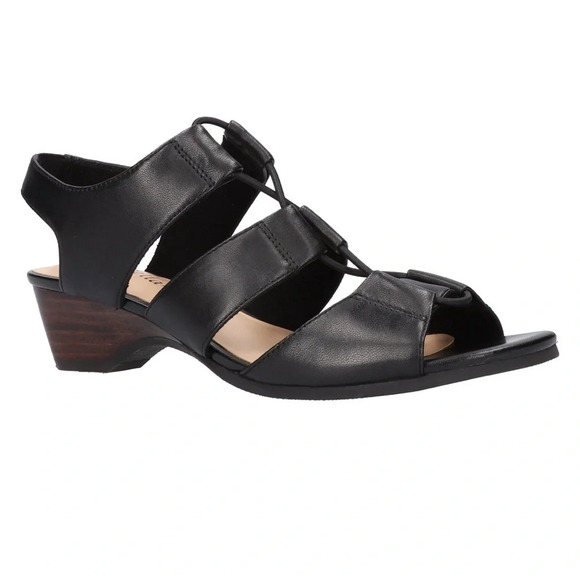 Bella Vita Shoes - Bella Vita NEW Leather Suzette Sandals Size 5 Color Black Leather